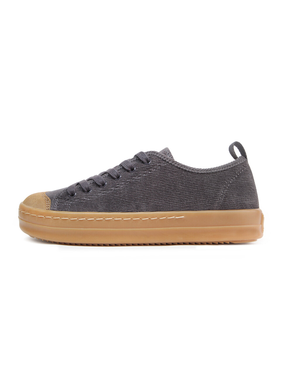 j.daul Superb Corduroy Sneakers - Charcoal