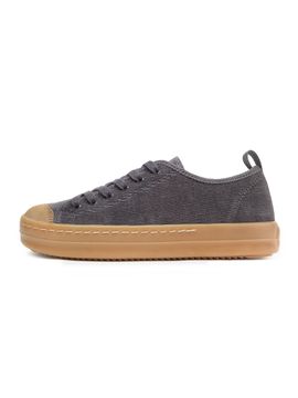 j.daul Superb Corduroy Sneakers - Charcoal