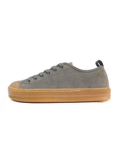 j.daul Superb Corduroy Sneakers - Olive