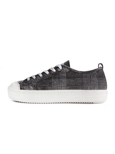 j.daul Superb Original Checkered Sneakers - Gray