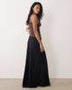 JDY JDY a-line satin maxi skirt in black - 2