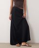 JDY JDY a-line satin maxi skirt in black - 3