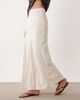 JDY JDY a-line satin maxi skirt in cream-White - 2