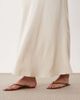 JDY JDY a-line satin maxi skirt in cream-White - 4
