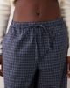 JDY JDY balloon pants in navy check - 4