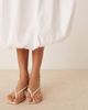 JDY JDY bubble hem midi skirt in white - 2