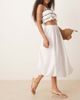 JDY JDY bubble hem midi skirt in white - 4