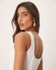 JDY JDY bubble hem mini dress in white - 3