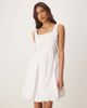 JDY JDY bubble hem mini dress in white - 4