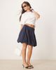 JDY JDY bubble hem mini skirt in navy - 1
