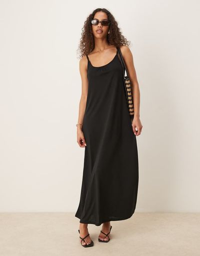JDY JDY cami maxi dress in black