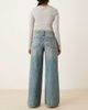 JDY JDY Carina wide leg jeans with asymmetric seams in medium blue wash - 2