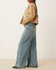 JDY JDY Carina wide leg jeans with asymmetric seams in medium blue wash - 3