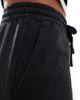 JDY JDY cheesecloth wide leg pants in wash black - 3