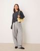 JDY JDY clean crew neck sweater in charcoal-Gray - 2