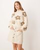 JDY JDY cord button up mini skirt in cream-White - 3