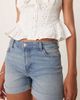 JDY JDY denim shorts with cuffs in mid blue - 2