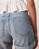 JDY JDY denim shorts with cuffs in mid blue - 4
