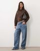 JDY JDY faux suede overshirt in chocolate brown - 1