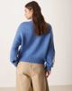 JDY JDY flower placement sweater in blue - 2
