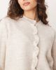JDY JDY frill details knit cardigan in cream-White - 2