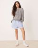 JDY JDY frill details knit cardigan in light gray - 3