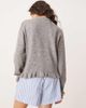 JDY JDY frill details knit cardigan in light gray - 4