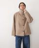 JDY JDY high neck cape jacket in beige-Neutral - 1
