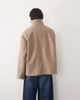 JDY JDY high neck cape jacket in beige-Neutral - 4