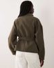 JDY JDY high neck wrap jacket in khaki-Green - 2