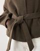 JDY JDY high neck wrap jacket in khaki-Green - 4