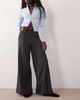 JDY JDY high rise wide leg tailored pants in dark gray - 1