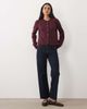 JDY JDY knit cardigan in dark burgundy-Red - 4