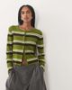 JDY JDY knit cardigan in green stripe - 1