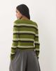 JDY JDY knit cardigan in green stripe - 4