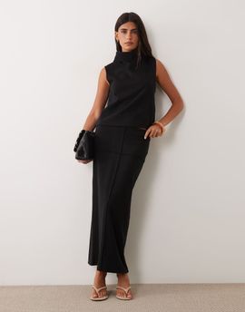 JDY JDY knit pencil maxi skirt in black - part of a set