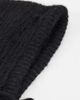JDY JDY knitted hooded bonnet in black - 2