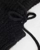 JDY JDY knitted hooded bonnet in black - 3