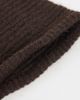 JDY JDY knitted hooded bonnet in dark brown - 3