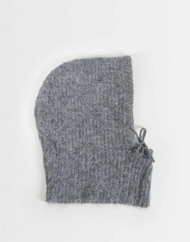 JDY JDY knitted hooded bonnet in gray