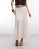 JDY JDY lace maxi skirt in cream-White - 4