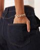 JDY JDY lightweight loose fit shorts in dark blue denim - part of a set - 3