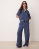 JDY JDY lightweight striped boxy shirt in blue - part of a set - 2