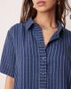 JDY JDY lightweight striped boxy shirt in blue - part of a set - 4