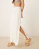 JDY JDY linen mix maxi skirt in white - 2