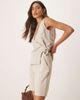 JDY JDY longline tailored shorts in beige-Neutral - 2