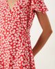 JDY JDY mini wrap dress in red floral - 2