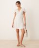JDY JDY mini wrap dress with blue heart print in white - 1