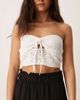 JDY JDY paperbag waist linen look wide leg pants in black - 3