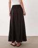 JDY JDY pleated maxi skirt in brown - 4